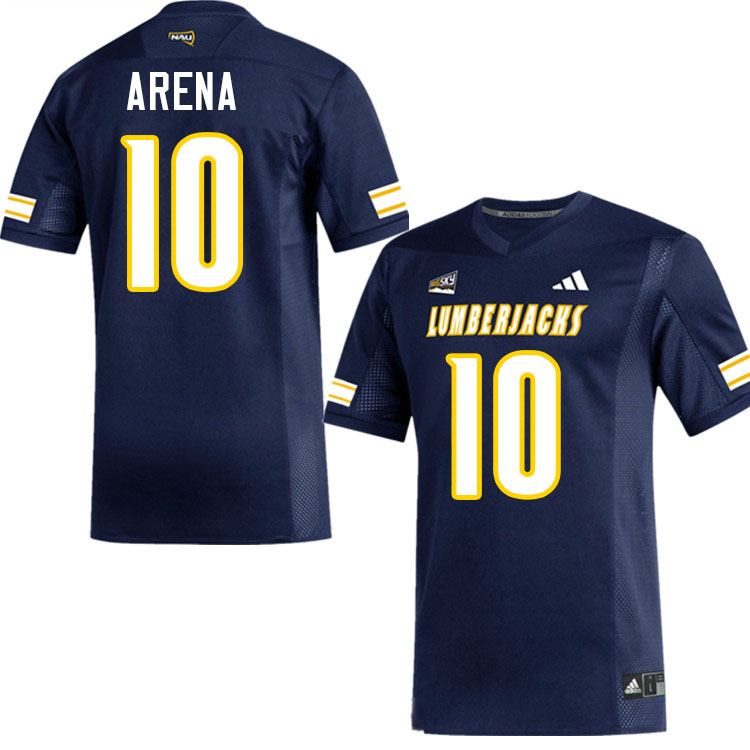 Northern Arizona Lumberjacks #10 Travis Arena College Football Jerseys,Uniforms Stitched-Navy